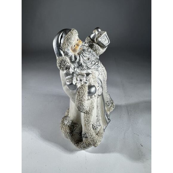 Vintage Christmas Santa Claus Victorian K’s Collection White Silver Figurine - Picture 10 of 16